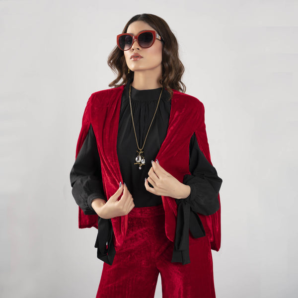 RED TWO PIECE SUIT (SWI2311SU02)