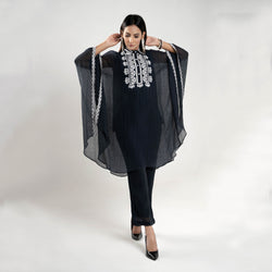 MID NIGHT EMBROIDERED TWO PIECE SUIT (SSP2402SU03)